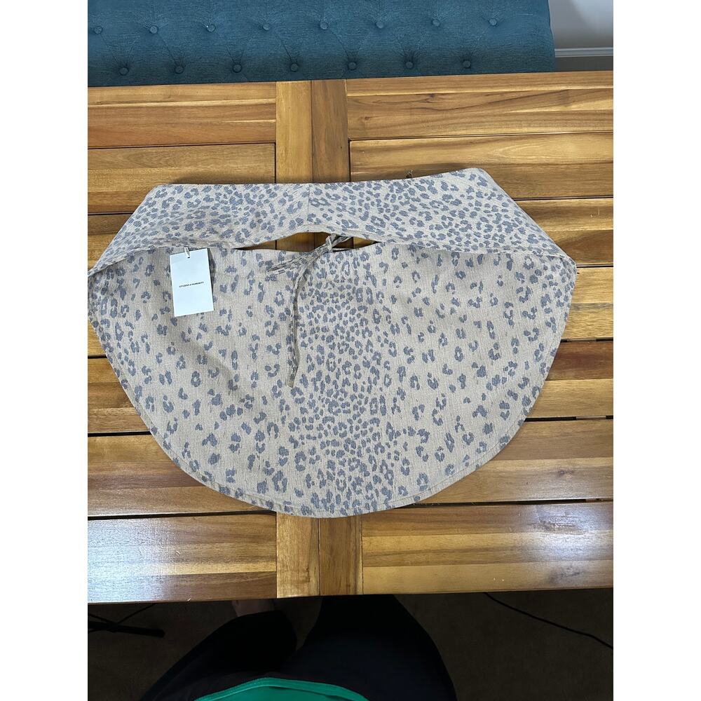 Citizens of Humanity Boho Bag Natural Cheetah Denim Hobo Tote NWT Anthropologie - Picture 4 of 9